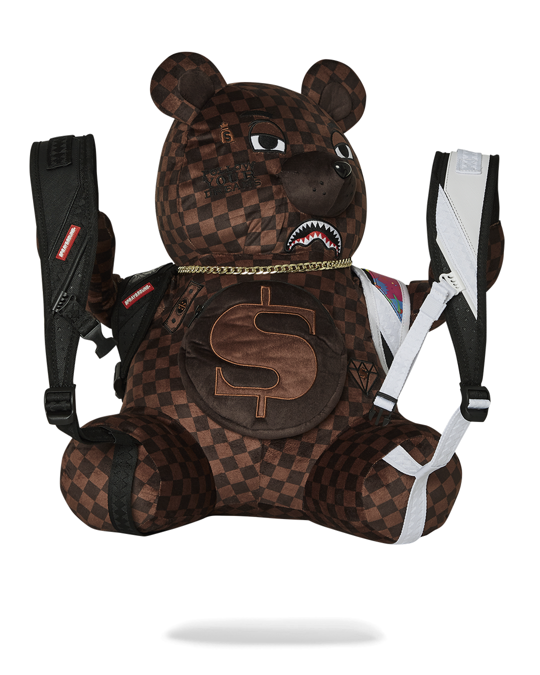 BEAR WEARING BACKPACK AS A BACKPACK